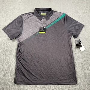 PGA Tour Pro Series Athletic Fit Polo Golf Shirt Men's XL New Gray